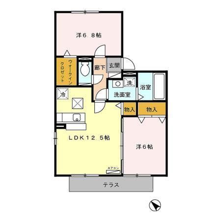 ヴィラ パルテール（103） 間取り図画像