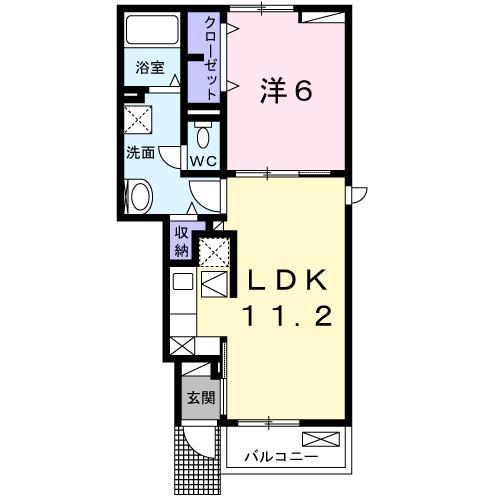 キャンビリーⅡ（102） 間取り図画像