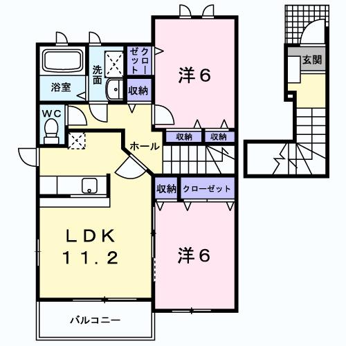 アーバンコートＡ（204） 間取り図画像