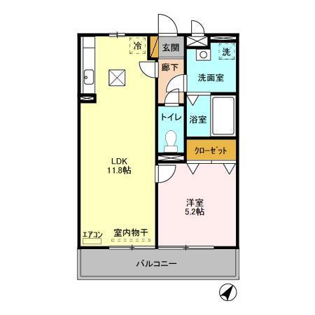 ロジュマン マエバラＣ（103） 間取り図画像