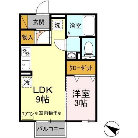 ブルーメ小倉（206） 間取り図画像