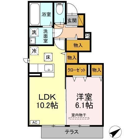 リヴェール（105） 間取り図画像
