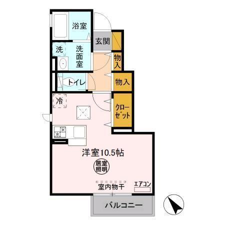 メゾンソレイユ（106） 間取り図画像