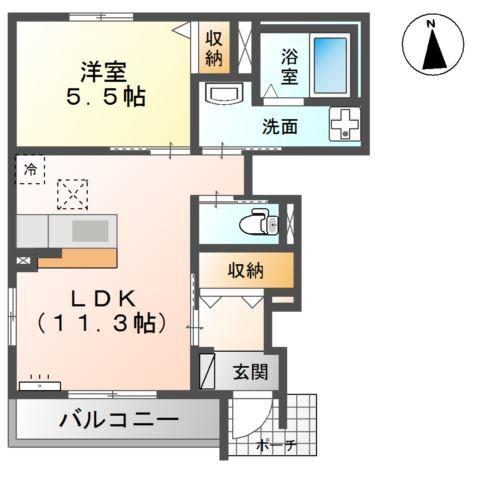 フェリチターレボスコ 間取り図画像