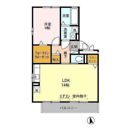 セルブランド　Ｓ棟・Ｌ棟（S302） 間取り図画像
