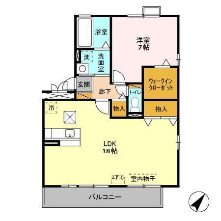 カーサみつわ台　Ｋ（101） 間取り図画像