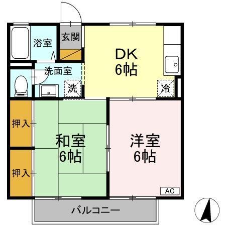 カーサ旭（202） 間取り図画像