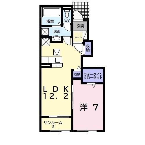 ベルゼル・Ⅰ（104） 間取り図画像
