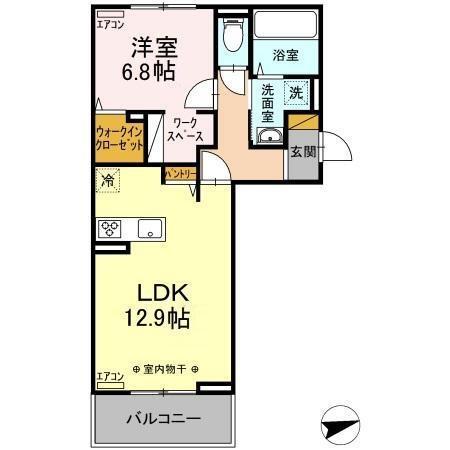 ルアナハイム（306） 間取り図画像