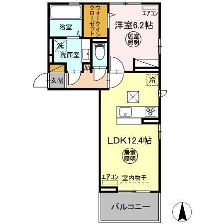 エストレーラ金田西（101） 間取り図画像
