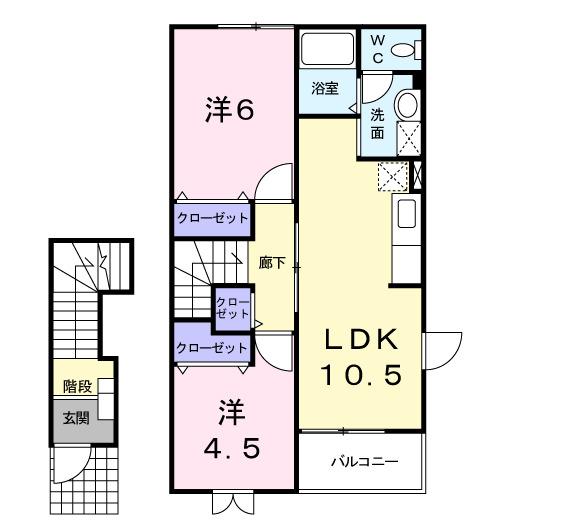 アヴニールⅧ（202） 間取り図画像