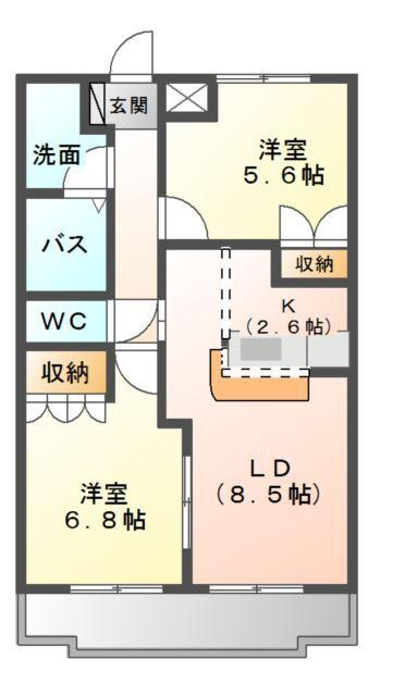 グリーンコーポⅡ 間取り図画像