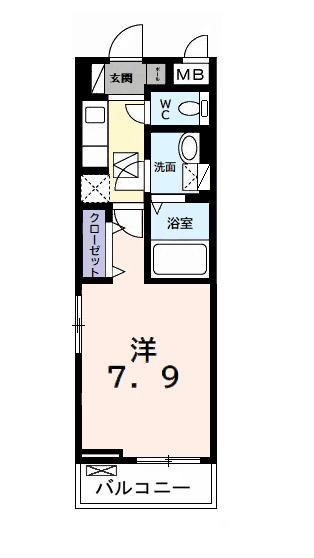 メゾンドール君津（105） 間取り図画像