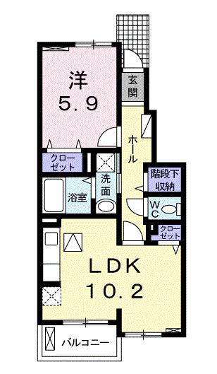 フォルトゥーナＣ（103） 間取り図画像