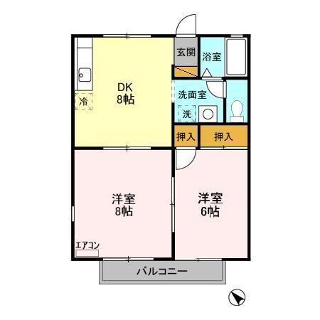 ファーストハイツ福王台（105） 間取り図画像
