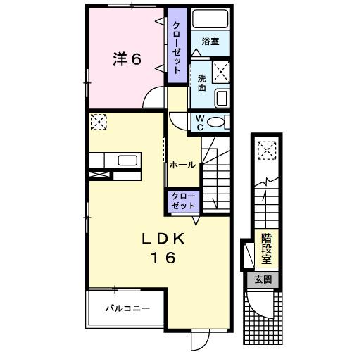 ハーモニーＡ（201） 間取り図画像