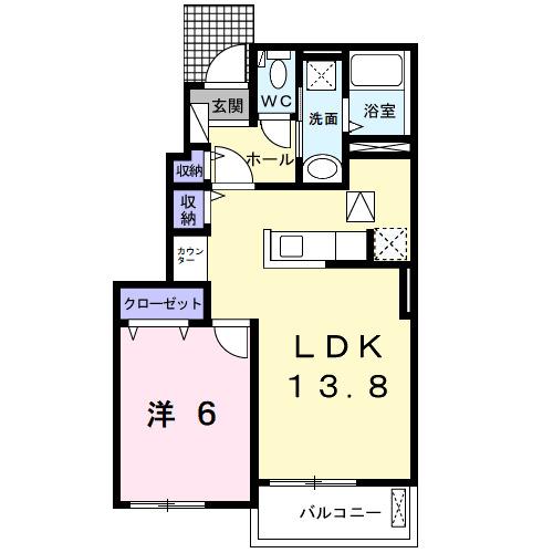 サンヴェール大芝Ａ（102） 間取り図画像