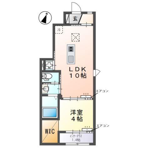 メゾン　ド　ミエル　〜ｍａｉｓｏｎ　ｄｕ　ｍｉｅｌ〜 間取り図画像