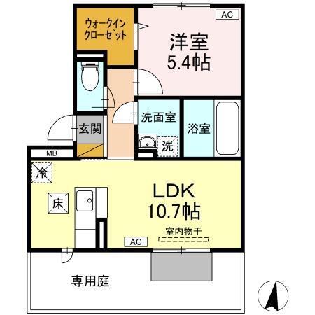 PARK　HILLS　MIYAKO　Ａ（103） 間取り図画像
