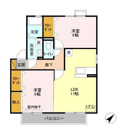 アネシス　弐番館（201） 間取り図画像