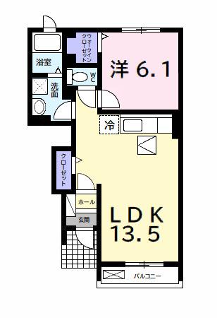 アルカンシェルⅠ（102） 間取り図画像
