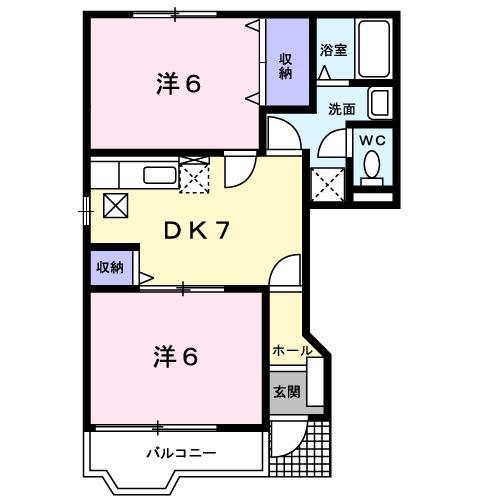 サニー　コートⅠ（101） 間取り図画像