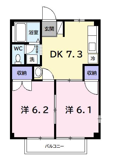グリーンヒルズ（101） 間取り図画像