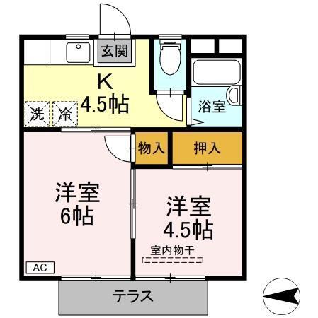 サマックス　アルテール（106） 間取り図画像