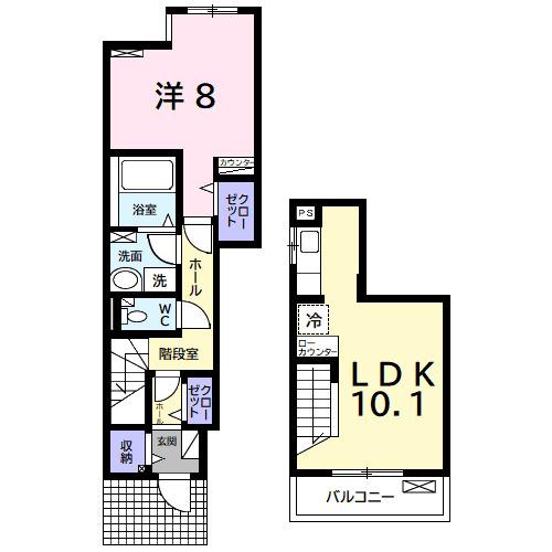 サンヴェール茂原Ｄ（101） 間取り図画像