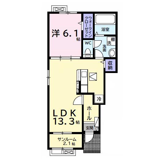 エクセレント　アークⅡ（101） 間取り図画像