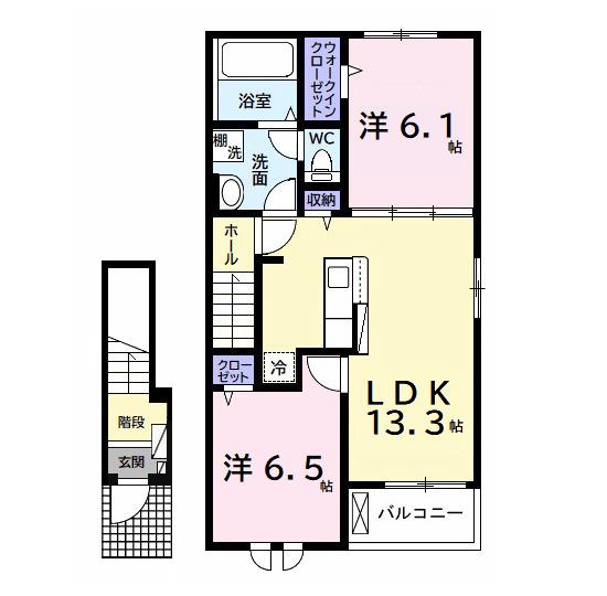 エクセレント　アークⅠ（204） 間取り図画像