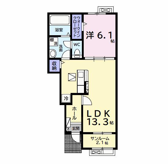 エクセレント　アークⅠ（103） 間取り図画像