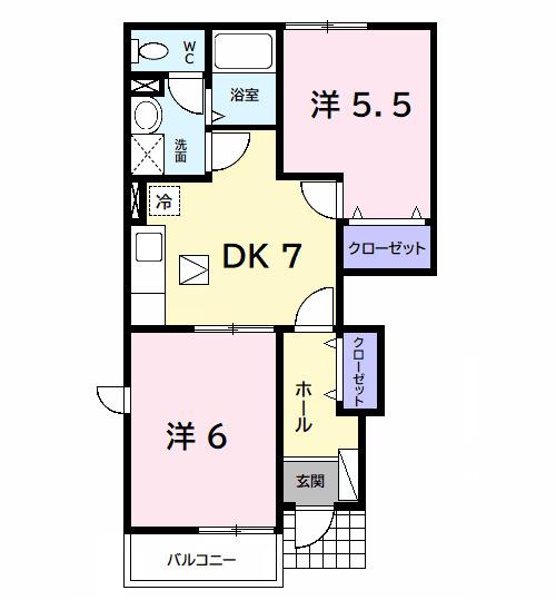 アヴニールⅩ（101） 間取り図画像
