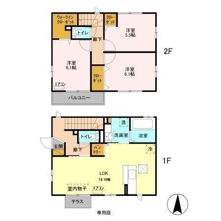 Ｃｉｅｌ（シエル）　M（M） 間取り図画像