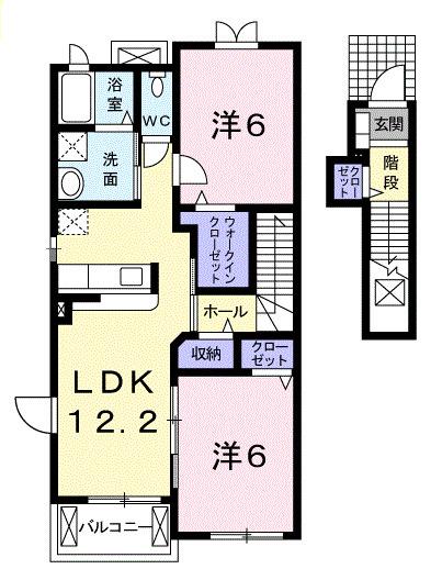 グリーンフォーレストⅢ（203） 間取り図画像