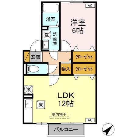 サンパティーク・さくら（103） 間取り図画像