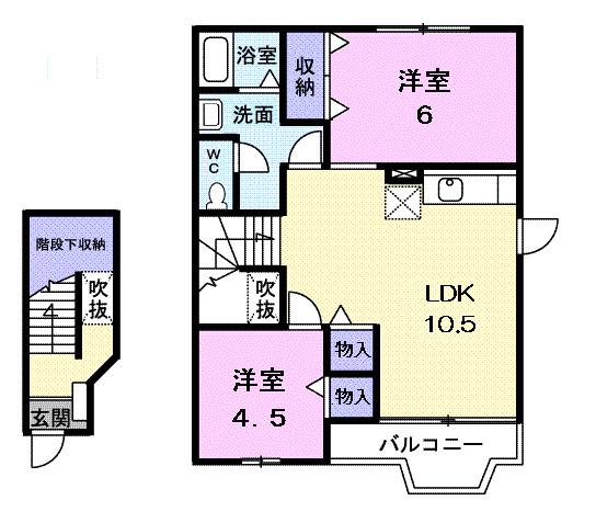 キングパレス　Ｉ（203） 間取り図画像