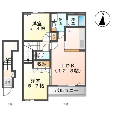 アンジュレーヴ 間取り図画像