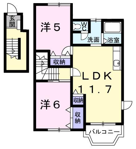 ピュアクエスト（201） 間取り図画像