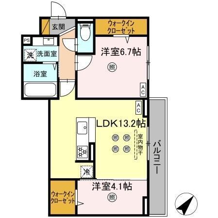 D-KISARIA WIV（301） 間取り図画像