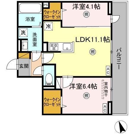 D-KISARIA WⅢ（301） 間取り図画像