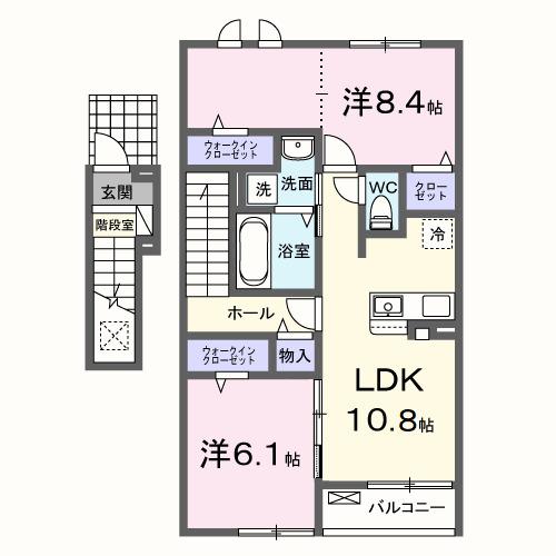 ドゥー・メゾン桜木（205） 間取り図画像