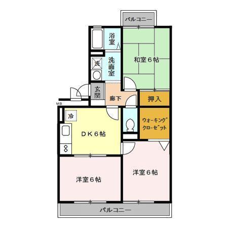 ドゥリームアイ・エス（102） 間取り図画像