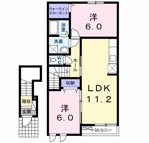 ジュネス　ド　アイサ（202） 間取り図画像