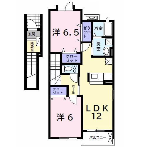 コモディダ　Ａ（201） 間取り図画像
