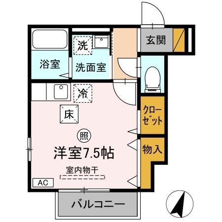 ピースサル（101） 間取り図画像