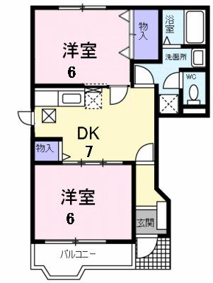 ローマ・アリエスＢ（101） 間取り図画像