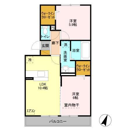 ラランジャ（205） 間取り図画像