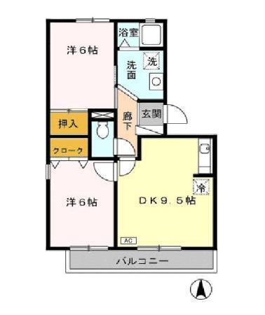 オーシャンヒルズ　Ｄ（D105） 間取り図画像