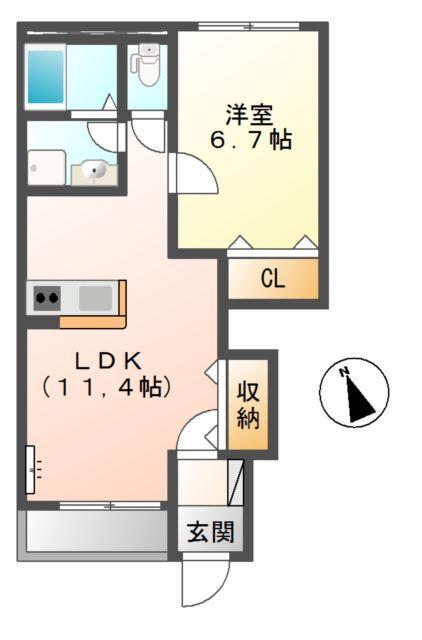 サリエンテ・アカツカ 間取り図画像